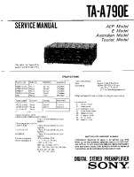 Sony TA-A790E - Service Manual 